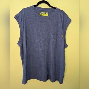 Walls Tough Tee in Blue and Yellow Sleeveless Mens Size 2XL